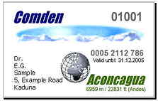 Comden Card Aconcagua klein